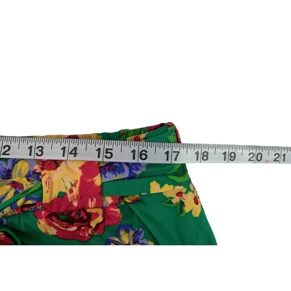Rouge Collection Women's Floral Green Lounge Pants